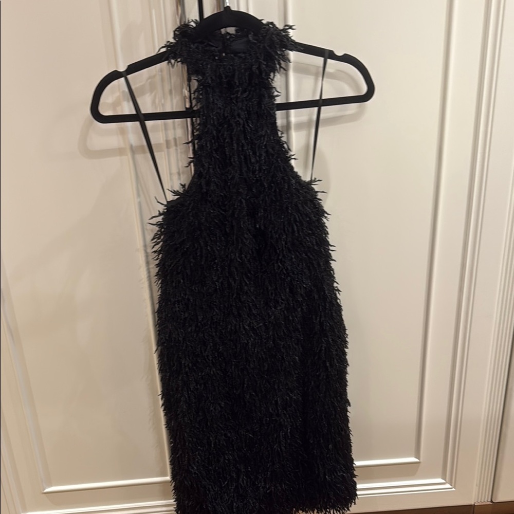 Fashion Nova Black Halter Sheath Dress